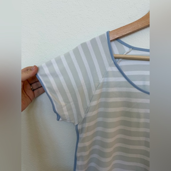 Lake Pajamas Pima Shirt in Seaside Size Medium - Picture 6 of 7